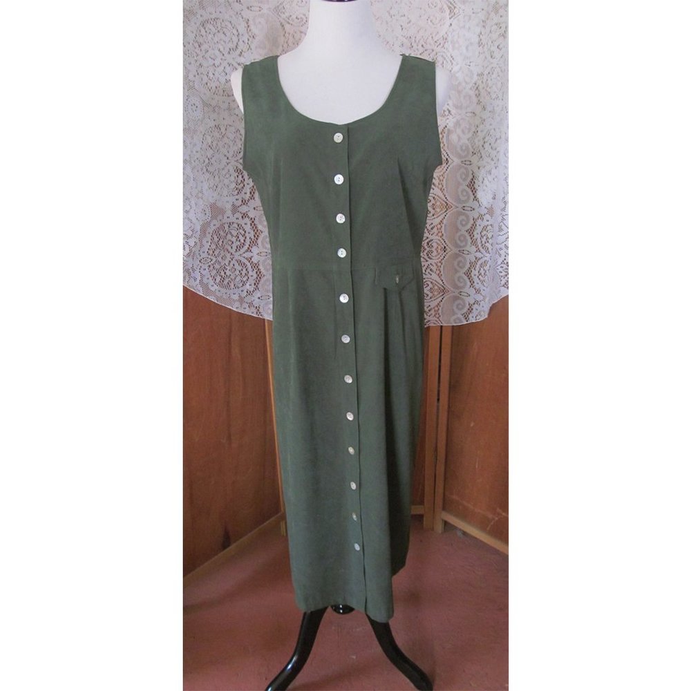 Vintage Christopher & Banks Hippie Gypsy BOHO Button Down Front Casual Dress S12